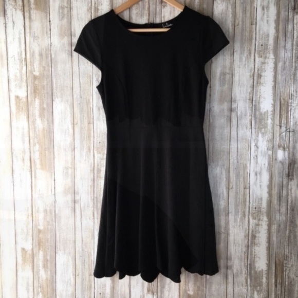 Lulus Proof Of Perfection Black Scalloped Bottom Fitted Dress - Picture 3 of 8